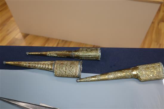 Three Afghan choora daggers